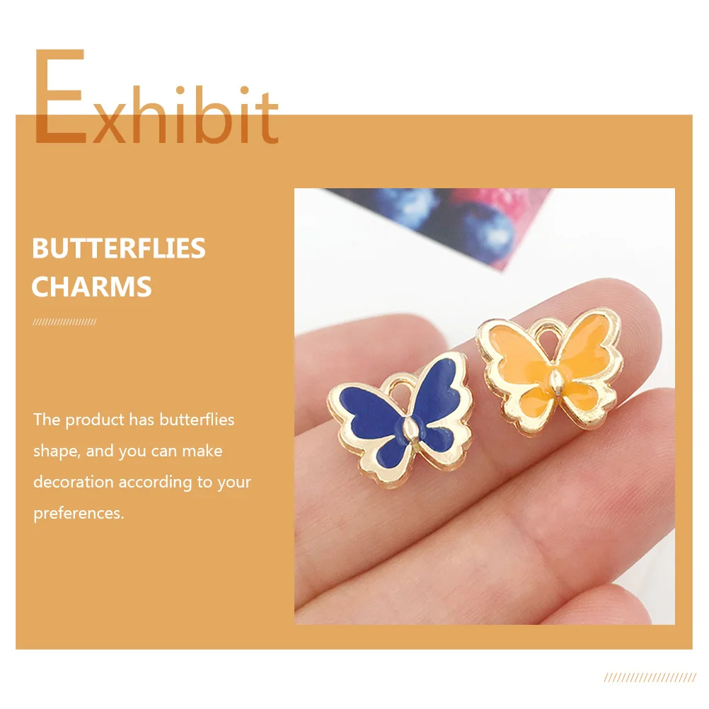 100pcs Alloy Butterfly Pendants Charms Diy Jewelry Accessories Keychain Bracelet Craft Making Decorations Durable Non-Fading
100pcs Alloy Butterfly Pendants Charms Diy Jewelry Accessories Keychain Bracelet Craft Making Decorations Durable Non-Fading