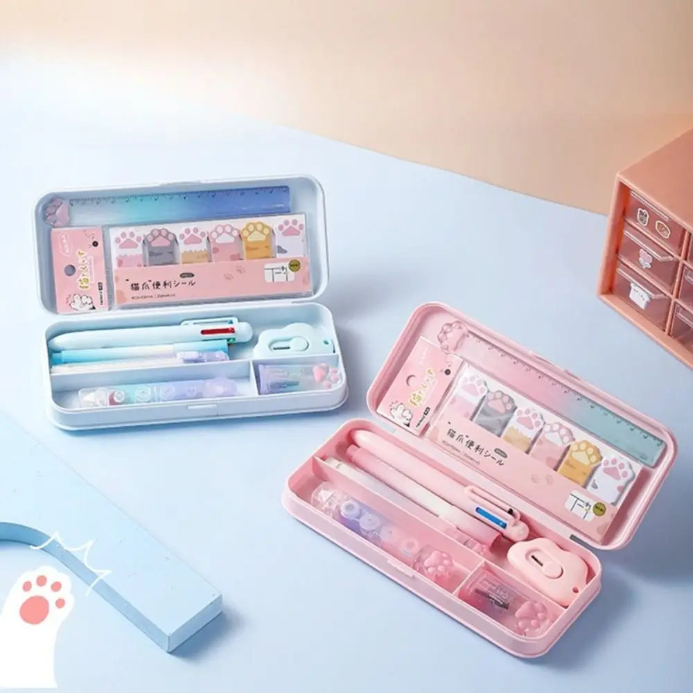 Fashion Large Capacity Cat's Paw Stationery Set Pencil Case Cute Back-to-school Gift Kit Abundant School Supplies for Students
Fashion Large Capacity Cat's Paw Stationery Set Pencil Case Cute Back-to-school Gift Kit Abundant School Supplies for Students