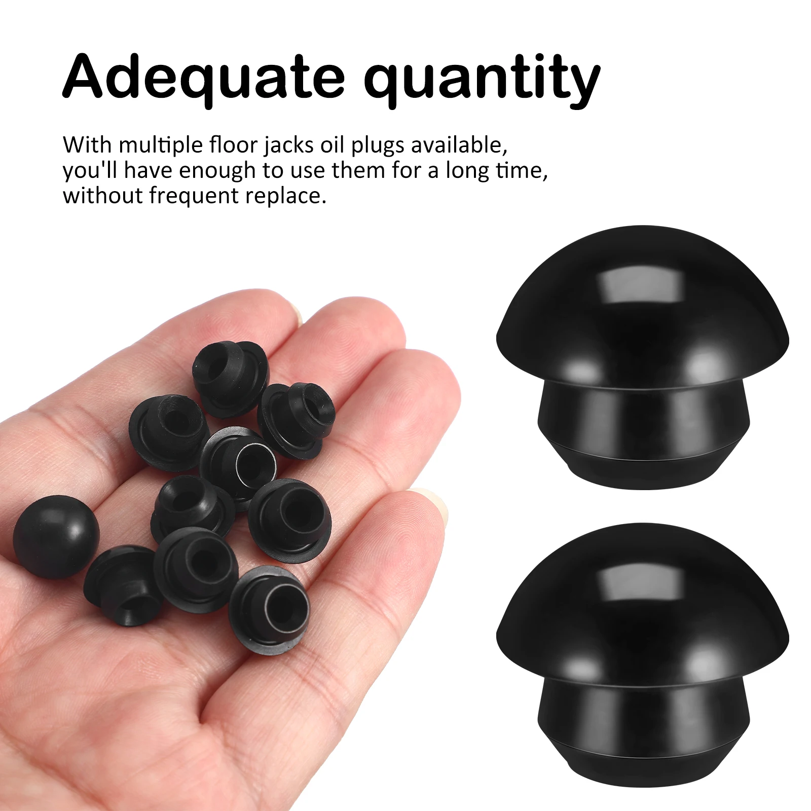 10 pcs Rubber Floor Jack Plugs Hydraulic Reservoir Filler Universal Wear-Resistant Lightweight Replacement for Multiple Pump
10 pcs Rubber Floor Jack Plugs Hydraulic Reservoir Filler Universal Wear-Resistant Lightweight Replacement for Multiple Pump