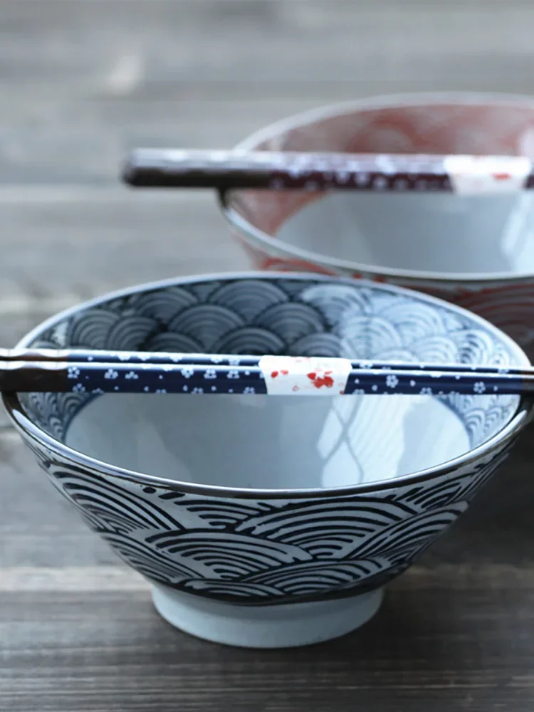 Japanese tableware ceramic underglaze color hand-painted stoneware bowl household vintage big rice bowl small noodle bowl vegeta
Japanese tableware ceramic underglaze color hand-painted stoneware bowl household vintage big rice bowl small noodle bowl vegeta
