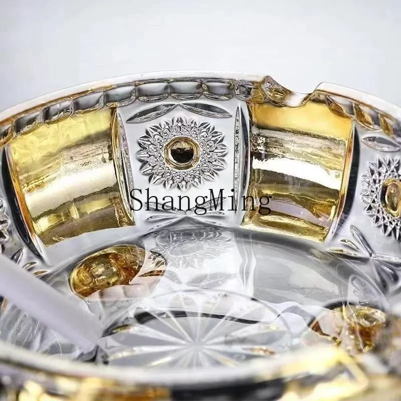 CL enamel flower crystal glass ashtray men's gift office ashtray home light luxury home
CL enamel flower crystal glass ashtray men's gift office ashtray home light luxury home