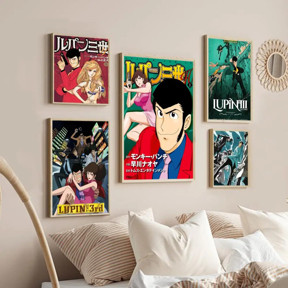 Lupin III Comics Poster Self-adhesive Art Poster Retro Kraft Paper Sticker DIY Room Bar Cafe Vintage Decorative Painting
Lupin III Comics Poster Self-adhesive Art Poster Retro Kraft Paper Sticker DIY Room Bar Cafe Vintage Decorative Painting