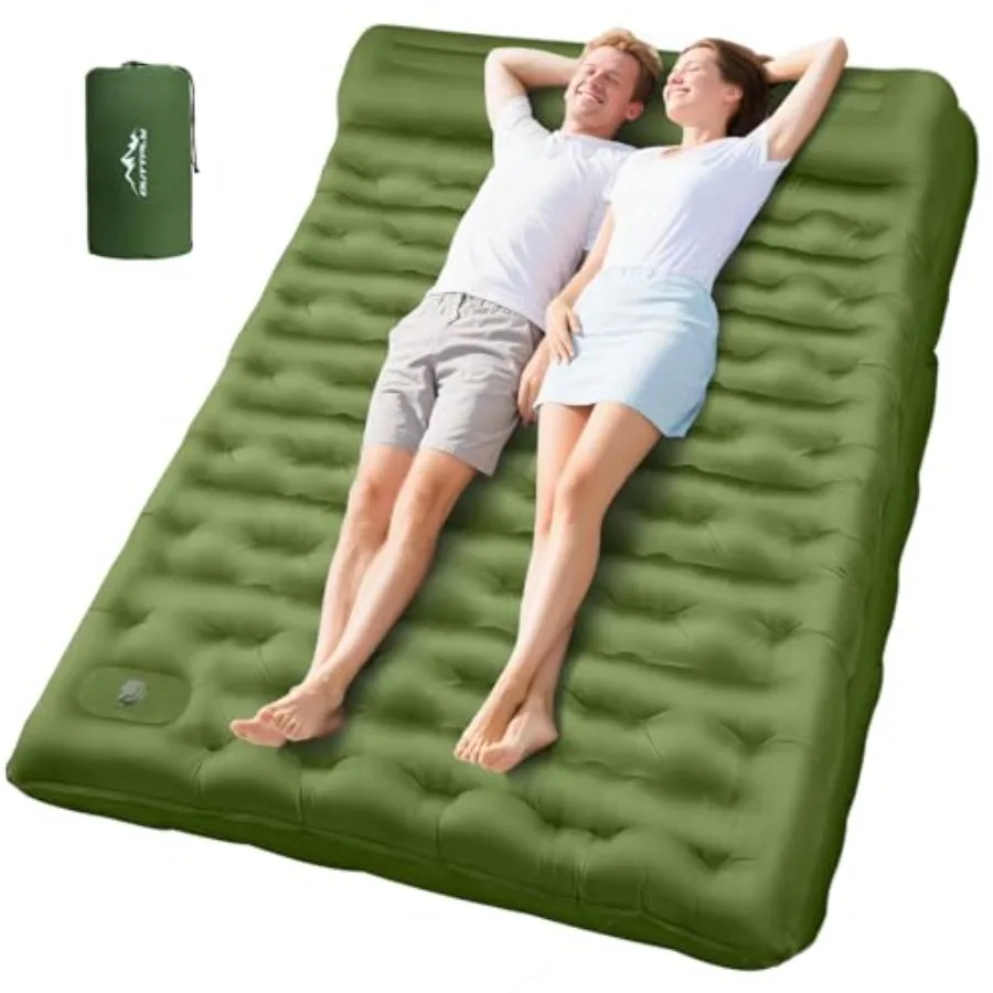 Sleeping Pad for Camping, 6" Extra Thick Camping Mat with Pillow Built-in Feet Pump, Ultra Comfortable Inflatable Sleeping Mat
Sleeping Pad for Camping, 6" Extra Thick Camping Mat with Pillow Built-in Feet Pump, Ultra Comfortable Inflatable Sleeping Mat