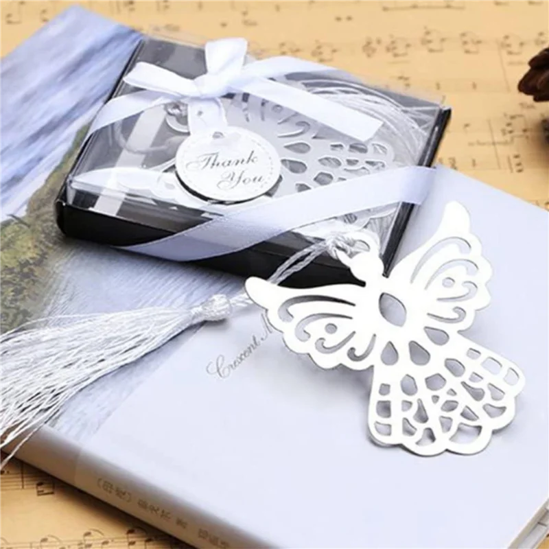 Solid 100Pcs Angel Bookmark Favor With Elegant Silk Tassel Wedding Party Favor Gift Boxed Book Lovers Collection Bookmark
Solid 100Pcs Angel Bookmark Favor With Elegant Silk Tassel Wedding Party Favor Gift Boxed Book Lovers Collection Bookmark