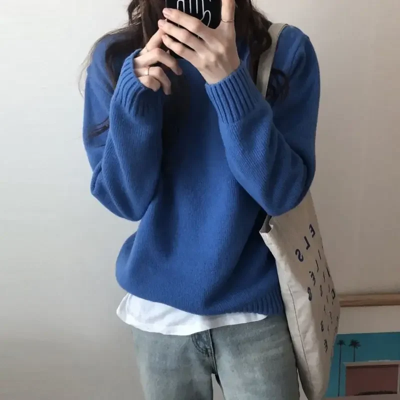 2025 Autumn Winter Women's New Spliced Pullover O-Neck Screw Thread Fashion Solid Color Loose Casual Long Sleeve Knitted Sweater
2025 Autumn Winter Women's New Spliced Pullover O-Neck Screw Thread Fashion Solid Color Loose Casual Long Sleeve Knitted Sweater