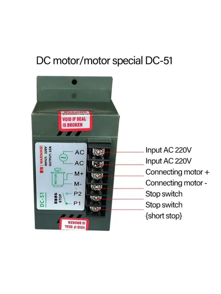 DC51 Motor Speed Controller AC220V Output Adjustable for Precision and Wide Ranges Regulation in Industrial Automation
DC51 Motor Speed Controller AC220V Output Adjustable for Precision and Wide Ranges Regulation in Industrial Automation