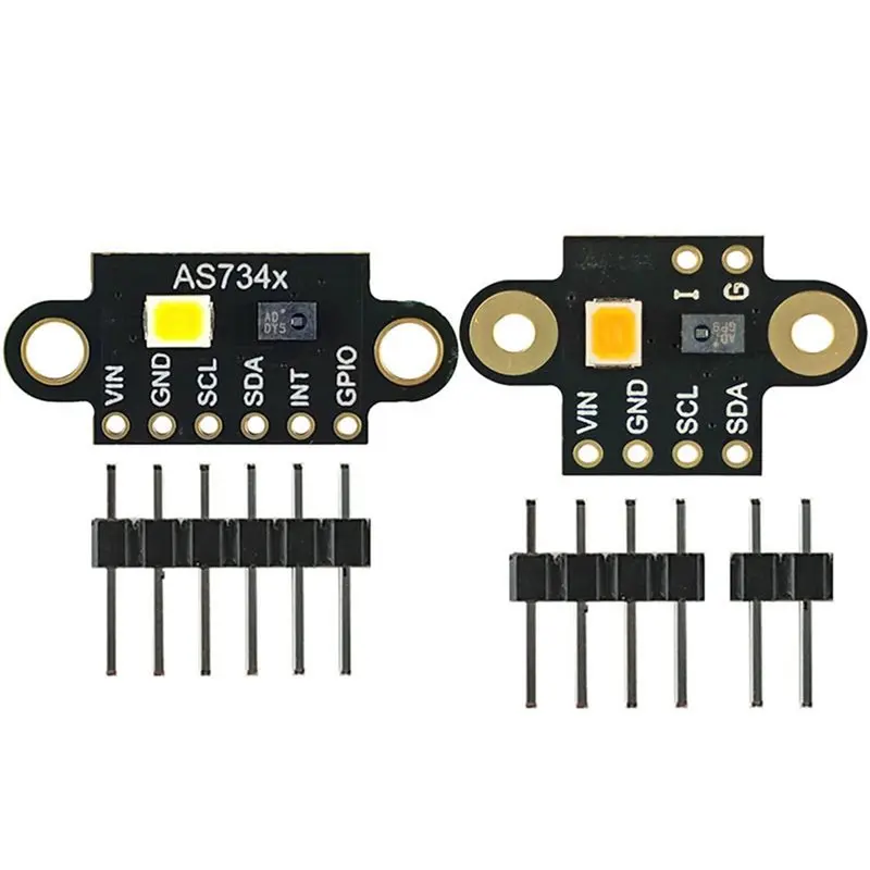 JABS-Visible Spectral GY AS7341-V1+AS7341 V2 Sensors Module Kit Color Temperature Illuminance High Accuracy Color Detection
JABS-Visible Spectral GY AS7341-V1+AS7341 V2 Sensors Module Kit Color Temperature Illuminance High Accuracy Color Detection