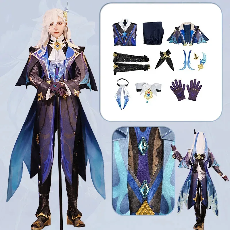 Game Fontaine Neuvillett Cosplay Wig Hat Set Uniform Party Costume Fontaine Chief Justice Judgment Uniform Halloween Outfit
Game Fontaine Neuvillett Cosplay Wig Hat Set Uniform Party Costume Fontaine Chief Justice Judgment Uniform Halloween Outfit