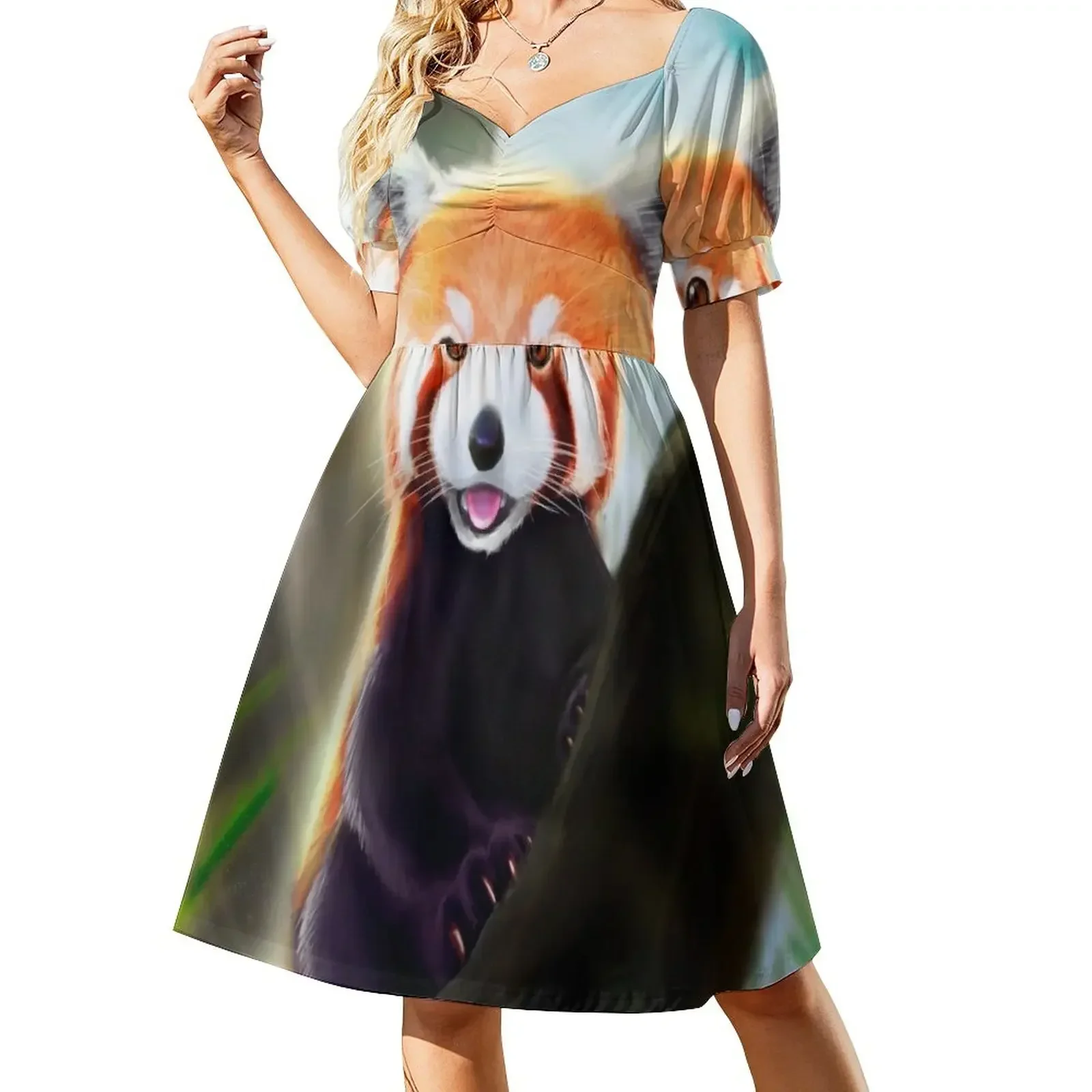 Red Panda Short-Sleeved Dress dress women summer 2025 dresses for women dresses for women 2025 Dress
Red Panda Short-Sleeved Dress dress women summer 2025 dresses for women dresses for women 2025 Dress