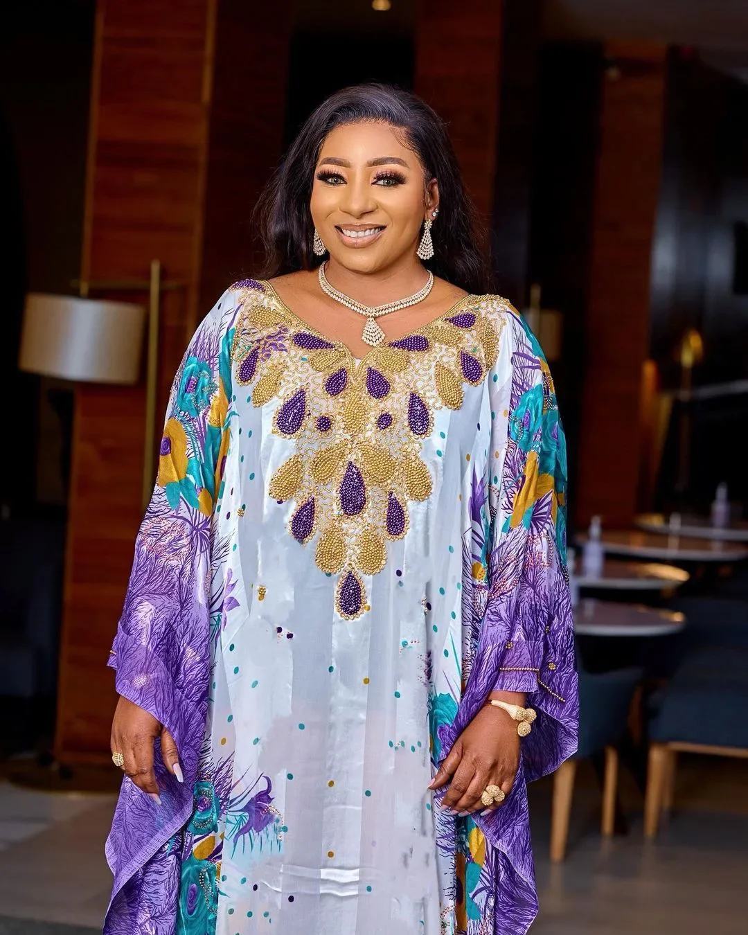 African Dresses Fashion Sequin Printed Muslim Dress Chiffon Loose Women Abaya Dubai Turkey Islam Maxi Dress Abayas for Women
African Dresses Fashion Sequin Printed Muslim Dress Chiffon Loose Women Abaya Dubai Turkey Islam Maxi Dress Abayas for Women