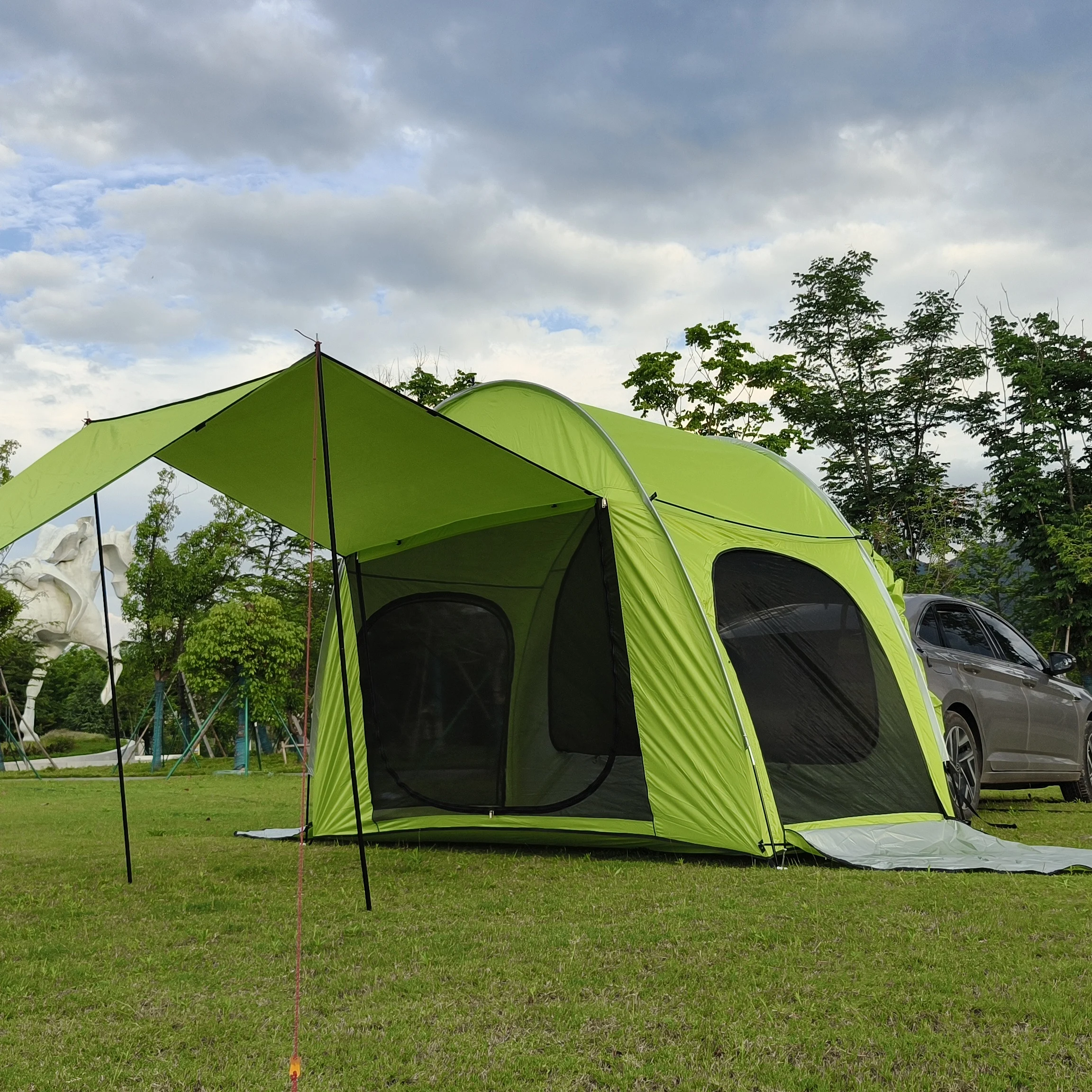 Outdoor SUV Car Rear Extension Tent with Self-Driving Tour Wilderness Anti-Mosquito Sunshade Canopy for Sunshades and Halle
Outdoor SUV Car Rear Extension Tent with Self-Driving Tour Wilderness Anti-Mosquito Sunshade Canopy for Sunshades and Halle