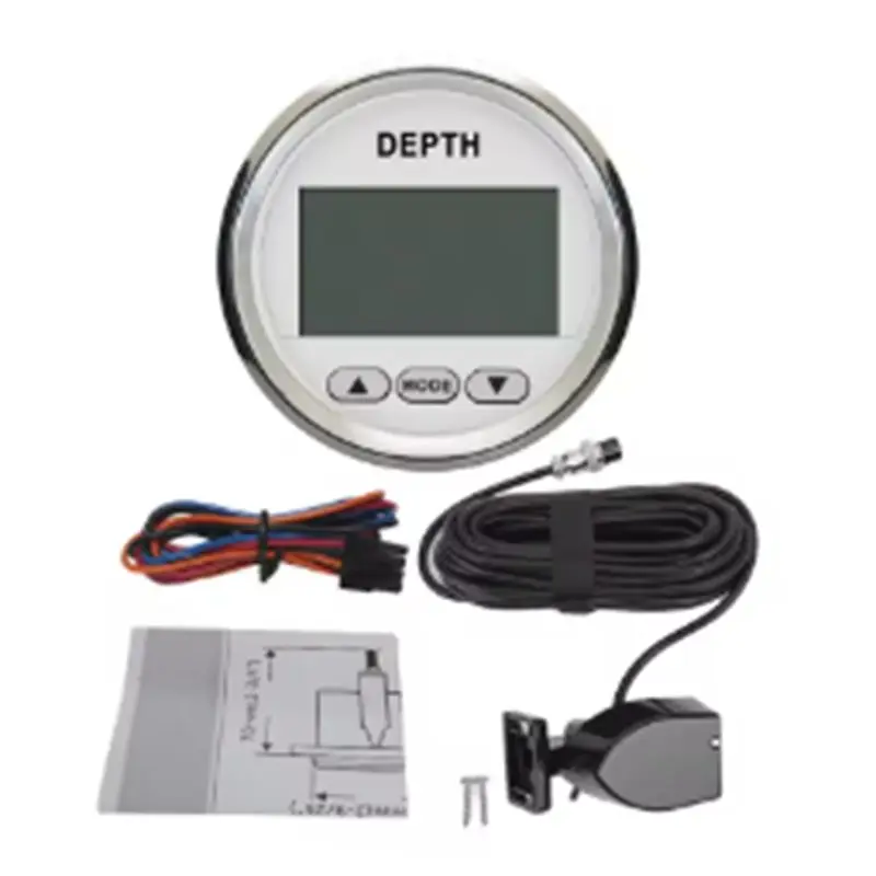 Universal 12V Marine 52Mm Digital Depth Gauge Indicator With Transducer And White Backlight For Yachts And Fishing Boats
Universal 12V Marine 52Mm Digital Depth Gauge Indicator With Transducer And White Backlight For Yachts And Fishing Boats