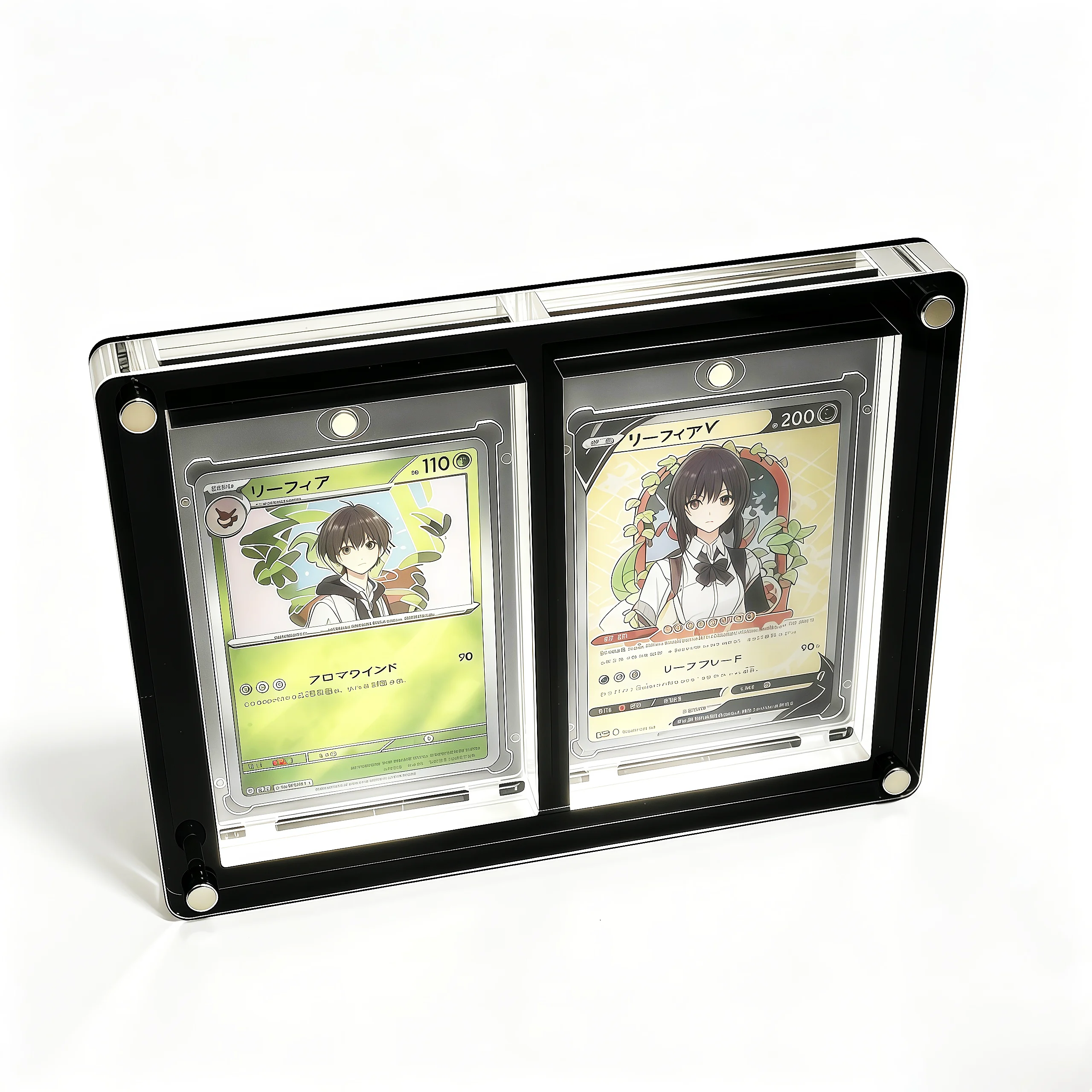 PTCG Display stand Polaroid picture frame 35PT Extra Thick Pokemon Yu Gi Oh Card shot extra Action Stuck Black brick-2 Slots
PTCG Display stand Polaroid picture frame 35PT Extra Thick Pokemon Yu Gi Oh Card shot extra Action Stuck Black brick-2 Slots