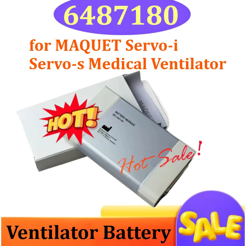 New 6487180 Rechargeable Battery for MAQUET Servo-i Servo-s Medical Ventilator Rechargeable Battery
New 6487180 Rechargeable Battery for MAQUET Servo-i Servo-s Medical Ventilator Rechargeable Battery