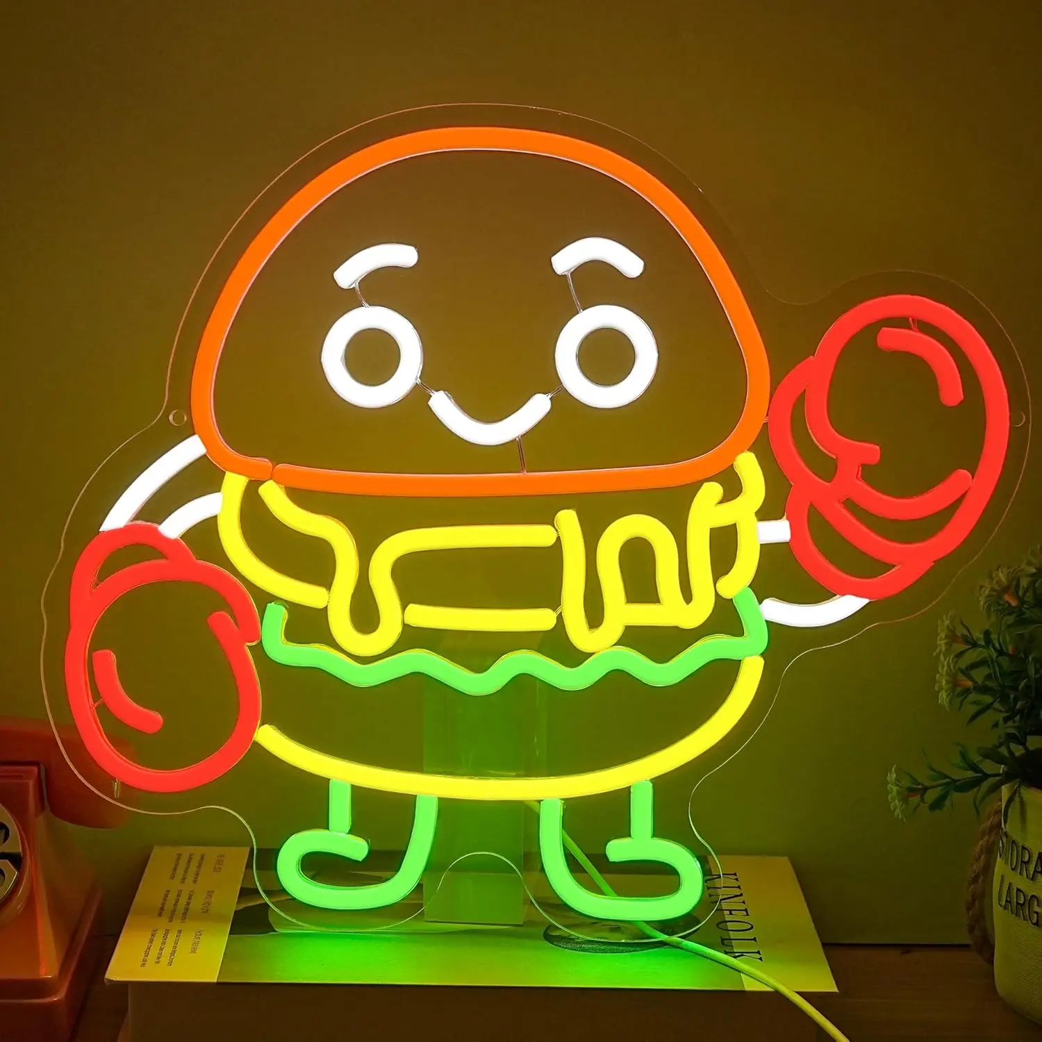 Boxing Hamburger Neon Sign Business USB Led Light for Restaurant Bar Party Snack Shop Bedroom Decoration Gift Art Wall Light
Boxing Hamburger Neon Sign Business USB Led Light for Restaurant Bar Party Snack Shop Bedroom Decoration Gift Art Wall Light