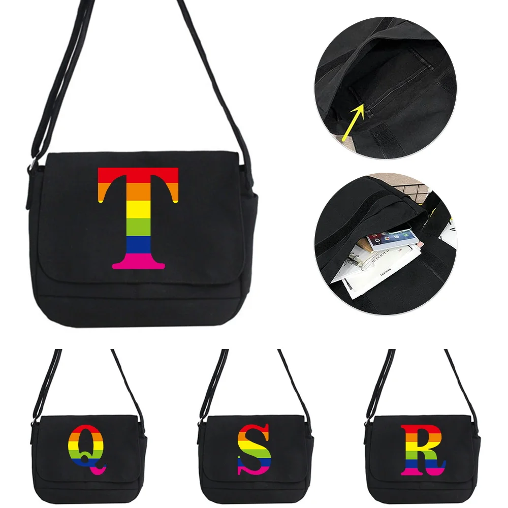 Rainbow Pattern Joker Crossbody Bag Multifunctional Adjustable Shoulder Strap Commuter Bag Large Capacity Shoulder Bag
Rainbow Pattern Joker Crossbody Bag Multifunctional Adjustable Shoulder Strap Commuter Bag Large Capacity Shoulder Bag