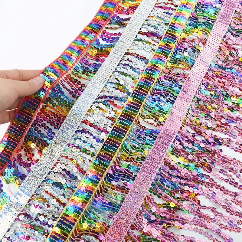 2/5Meters Meetee 16cm Beaded Sequin Lace for Sewing Wedding Trim Tassel Dress DIY Clothes Accessories Decoration Ribbon Fringes
2/5Meters Meetee 16cm Beaded Sequin Lace for Sewing Wedding Trim Tassel Dress DIY Clothes Accessories Decoration Ribbon Fringes