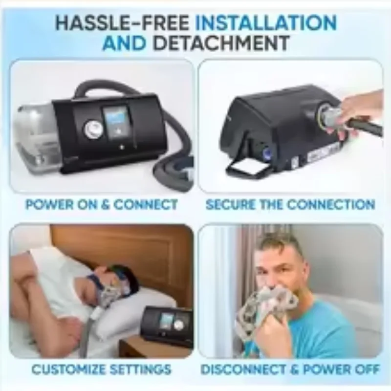 ResMed S10 Heated Hose Compatible CPAP BiPAP Humidifier Tube Single Double Level Universal Constant Temp Replacement Adjustable
ResMed S10 Heated Hose Compatible CPAP BiPAP Humidifier Tube Single Double Level Universal Constant Temp Replacement Adjustable