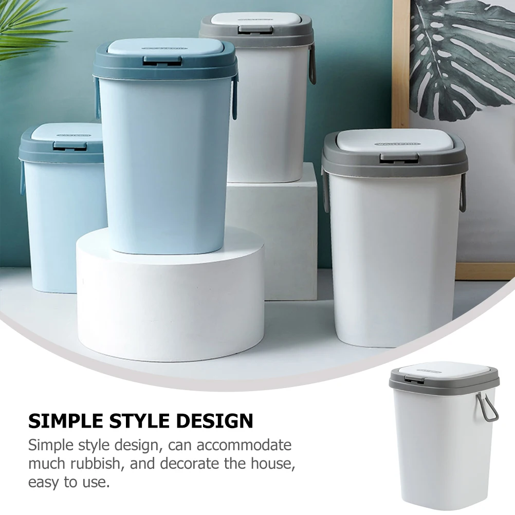 Small 8L Blue Trash Can Lid for Kitchen Bathroom Bedroom Office Portable Recycling Bin Household Garbage Container
Small 8L Blue Trash Can Lid for Kitchen Bathroom Bedroom Office Portable Recycling Bin Household Garbage Container