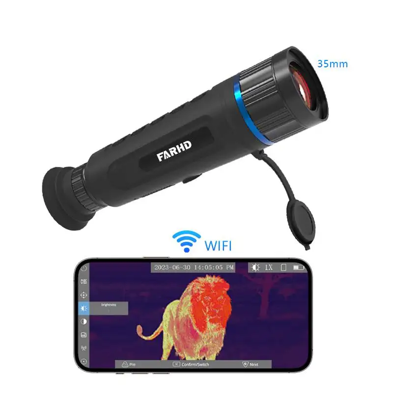 Handheld Thermal lmaging for Hunting Monocular Night Vision Infrared Camera Thermal Vision Thermal Sight SCOPE 640X512
Handheld Thermal lmaging for Hunting Monocular Night Vision Infrared Camera Thermal Vision Thermal Sight SCOPE 640X512