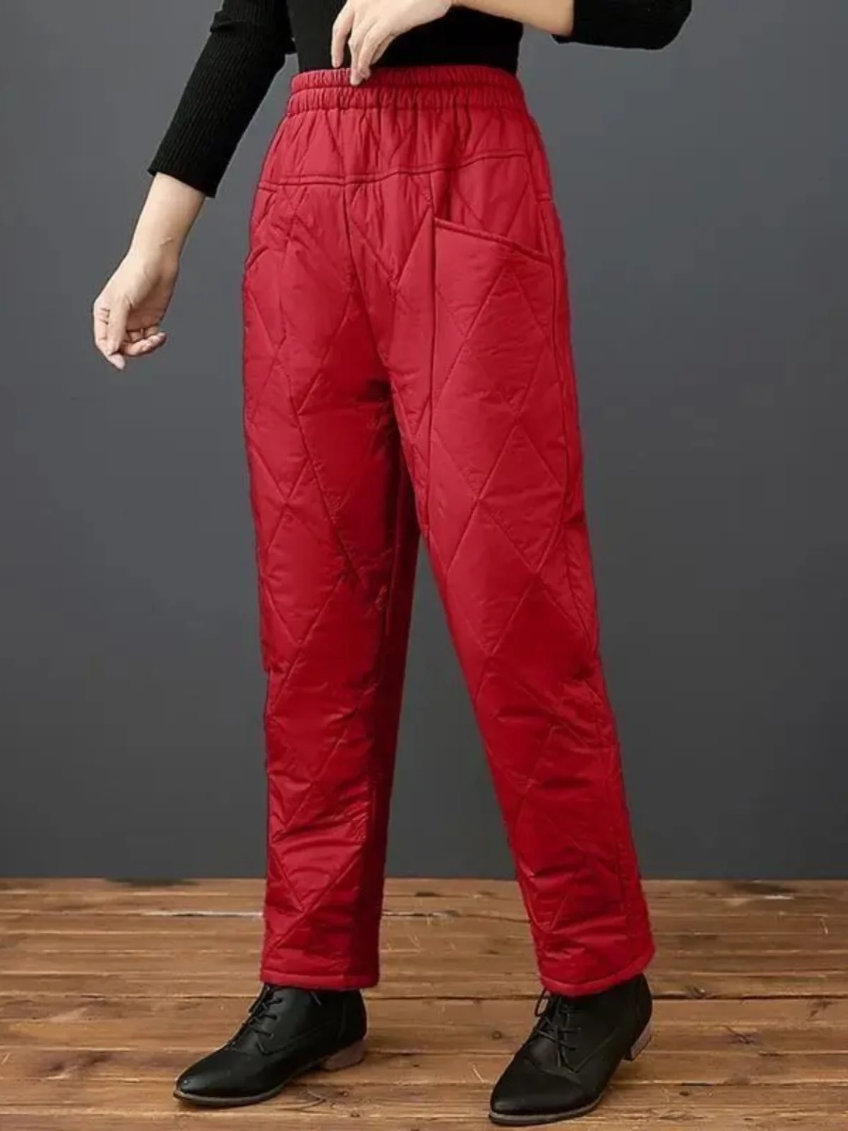 Winter New Lightweight down Cotton Warm Diamond Pattern Fashion Casual Harlan Pants Women's Long Pants Polyester Fiber 100%
Winter New Lightweight down Cotton Warm Diamond Pattern Fashion Casual Harlan Pants Women's Long Pants Polyester Fiber 100%