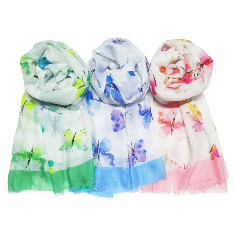 Butterfly Print Women'S Scarf Muslim Tassel Headband Fashionable And Elegant Shawl
Butterfly Print Women'S Scarf Muslim Tassel Headband Fashionable And Elegant Shawl