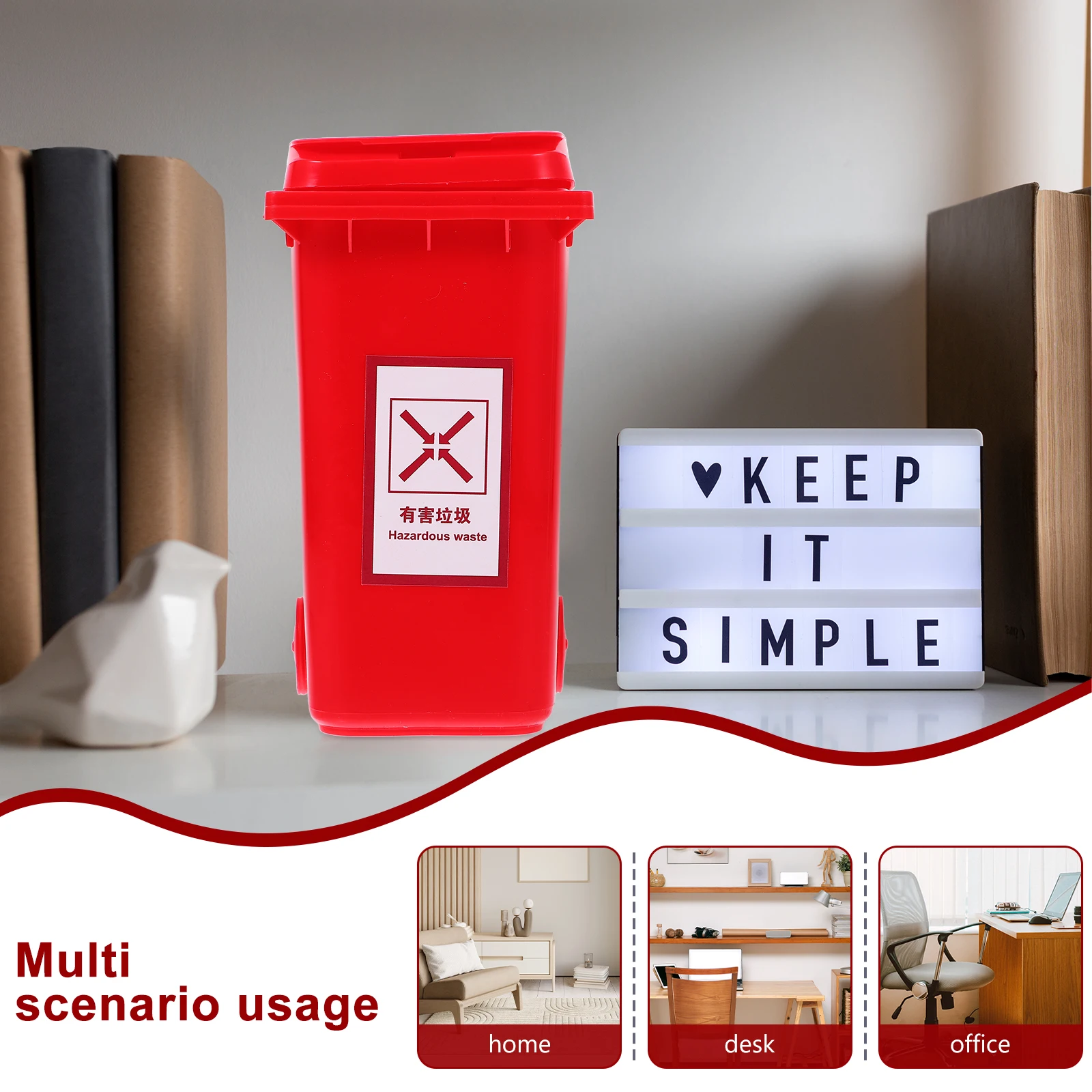Mini Desktop Can For Home Office Small Garbage Bin Multi-Functional Pen Holder Countertop Organizer Pp Material
Mini Desktop Can For Home Office Small Garbage Bin Multi-Functional Pen Holder Countertop Organizer Pp Material