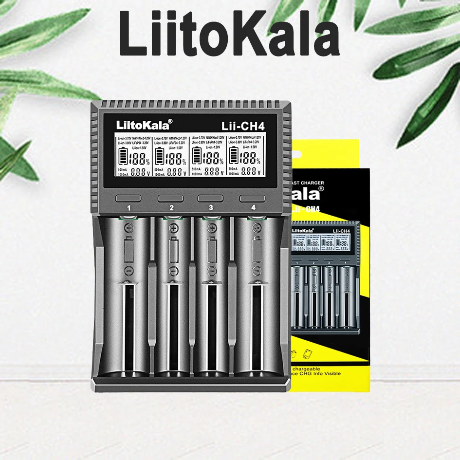 LiItoKala Lii-CH4 Интеллектуальное зарядное устройство 1,5 В/1,2 В/3,2 В A Зарядное устройство с проводом C 18650
LiItoKala Lii-CH4 Интеллектуальное зарядное устройство 1,5 В/1,2 В/3,2 В A Зарядное устройство с проводом C 18650