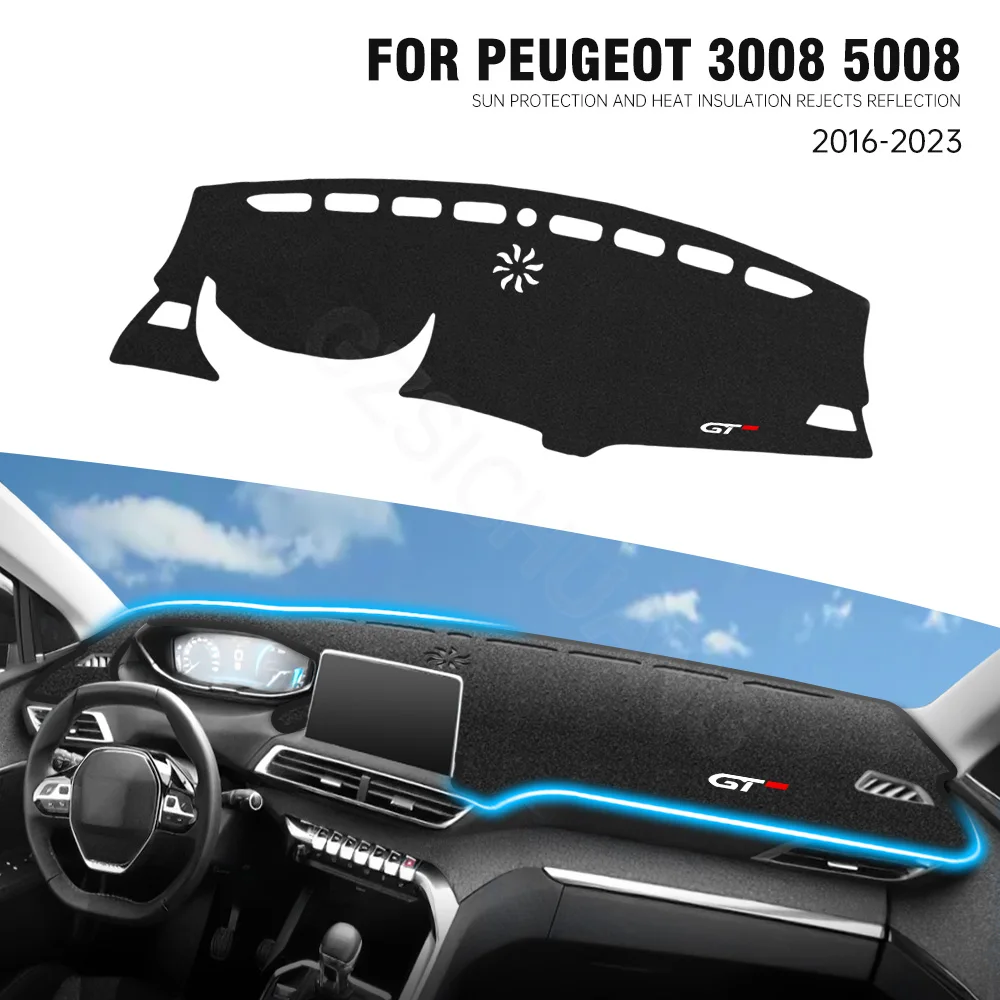 Car Dashboard Sunshade Pad Instrument Panel Cover Insulation Pad For Peugeot 3008 5008 GT Hybrid 2016- 2023 Interior Accessories
Car Dashboard Sunshade Pad Instrument Panel Cover Insulation Pad For Peugeot 3008 5008 GT Hybrid 2016- 2023 Interior Accessories
