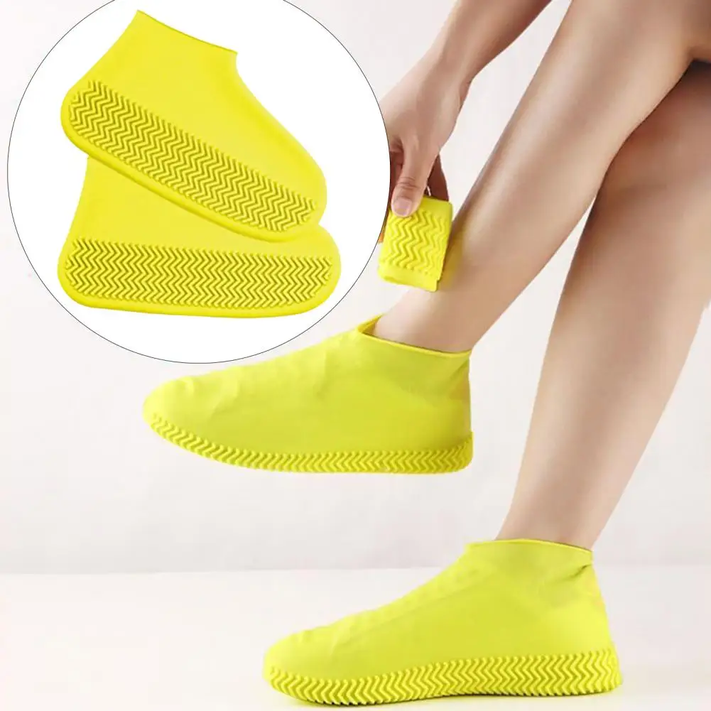 Rain Boot Cover Waterproof Silicone Shoe Covers Anti-Slip Elastic Overshoes Thickened Rainproof Shoe Protectors
Rain Boot Cover Waterproof Silicone Shoe Covers Anti-Slip Elastic Overshoes Thickened Rainproof Shoe Protectors
