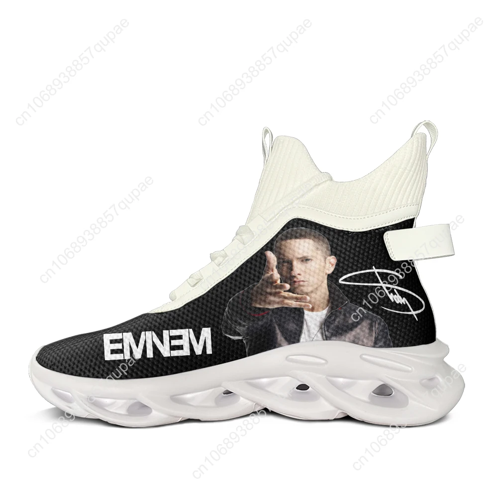 Eminem Hip hop Rap Rock Singer High Top Flats Sneakers Men Women Sports Running Shoes Casual Hiking Travel Lace Up Custom Shoes
Eminem Hip hop Rap Rock Singer High Top Flats Sneakers Men Women Sports Running Shoes Casual Hiking Travel Lace Up Custom Shoes