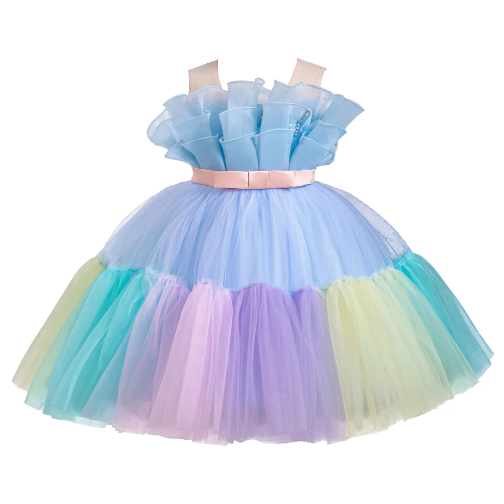 Blue Girl Multi-Color Mesh Princess Dress with Bowtie Birthday Dinner Wear for 2 to 10 Years Child Performance Fluffy Dress,
Blue Girl Multi-Color Mesh Princess Dress with Bowtie Birthday Dinner Wear for 2 to 10 Years Child Performance Fluffy Dress,