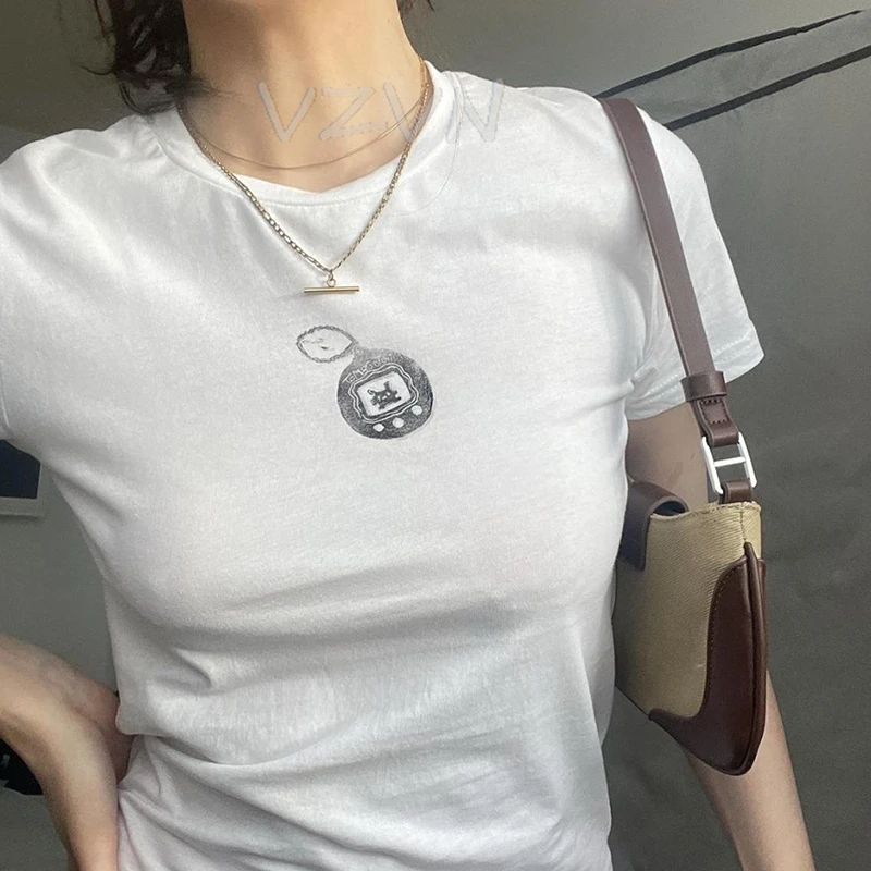 Y2k Women's T-Shirt Round Neck Short Sleeved Cute Printed Clothes Streetwear Casual Slim Fit Tops Daily Fashion Y2k Baby Tee
Y2k Women's T-Shirt Round Neck Short Sleeved Cute Printed Clothes Streetwear Casual Slim Fit Tops Daily Fashion Y2k Baby Tee