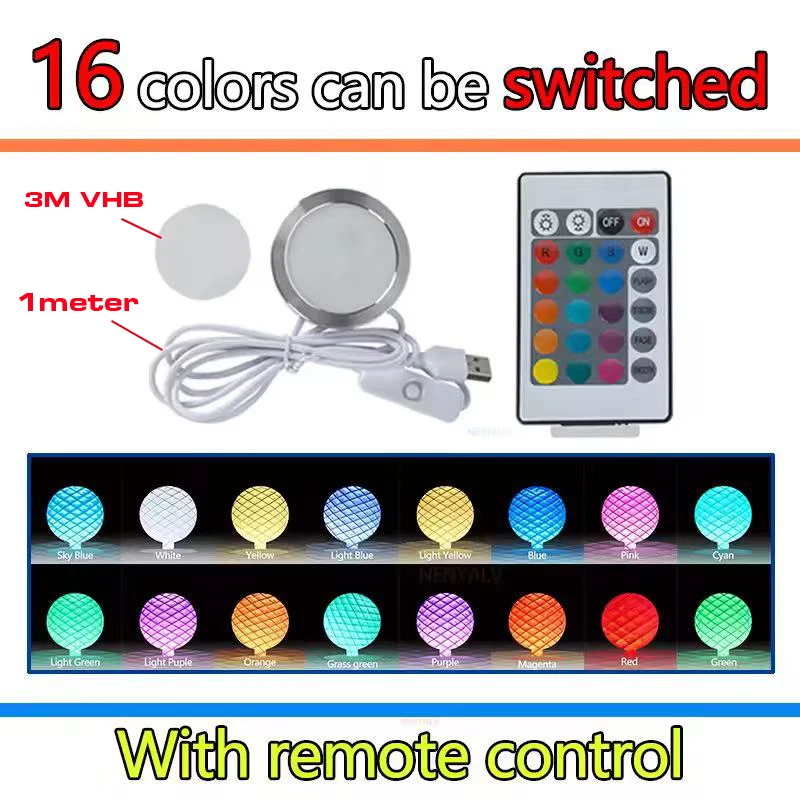 DC5V Input For Bambu Lab Led Lamp Kit Adjustable Light Kit Led Light Parts Hardware DIY Model RGB With Remote Control.
DC5V Input For Bambu Lab Led Lamp Kit Adjustable Light Kit Led Light Parts Hardware DIY Model RGB With Remote Control.