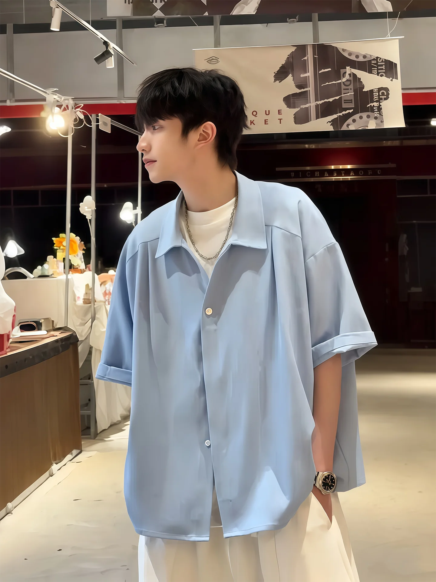 Cleanfit Ice Silk Men's Short Sleeve Shirt Summer Thin Hanging Anti-Wrinkle Korean Style Loose Fit Breathable Comfortable
Cleanfit Ice Silk Men's Short Sleeve Shirt Summer Thin Hanging Anti-Wrinkle Korean Style Loose Fit Breathable Comfortable