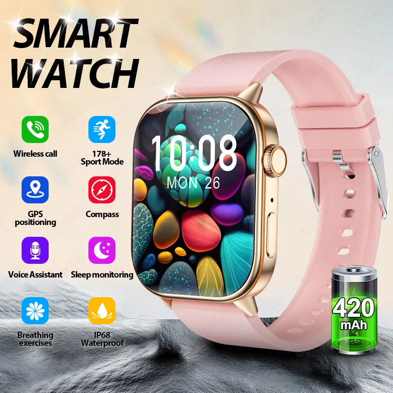 New For Android iOS GPS Smart Watch Men Women 420mAh Battery Fitness Tracker Bluetooth Call Waterproof Compass Smartwatch Ladies
New For Android iOS GPS Smart Watch Men Women 420mAh Battery Fitness Tracker Bluetooth Call Waterproof Compass Smartwatch Ladies