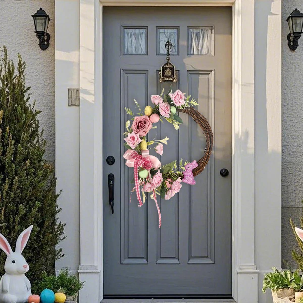 Easter Wreath Door Ornament - Artificial Flower Easter Wreath Ornament Farmhouse Rustic Wreath Indoor Outdoor Spring
Easter Wreath Door Ornament - Artificial Flower Easter Wreath Ornament Farmhouse Rustic Wreath Indoor Outdoor Spring
