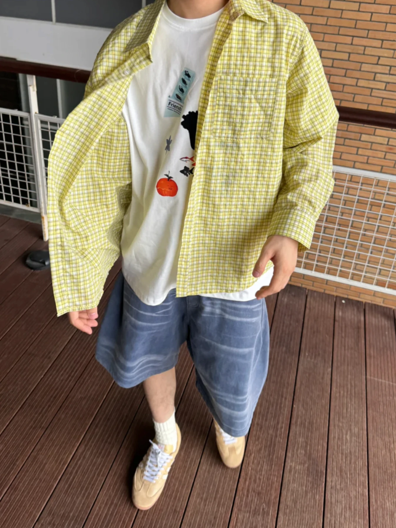 Мужская летняя тонкая верхняя одежда в клетку в американском стиле, повседневная весенняя одежда для пар, свободный крой
Мужская летняя тонкая верхняя одежда в клетку в американском стиле, повседневная весенняя одежда для пар, свободный крой