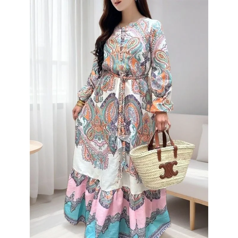 2025Summer New Popular Holiday Fashion Ethnic StyleVCollar Short-Sleeved Jumpsuit New Women's Clothing Dress
2025Summer New Popular Holiday Fashion Ethnic StyleVCollar Short-Sleeved Jumpsuit New Women's Clothing Dress