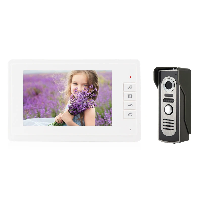 Wired Video Intercom System, 7 Inches Video Doorbell Door Phone System, Wired Video Door Phone HD Camera Kits Dual-Way Intercom
Wired Video Intercom System, 7 Inches Video Doorbell Door Phone System, Wired Video Door Phone HD Camera Kits Dual-Way Intercom