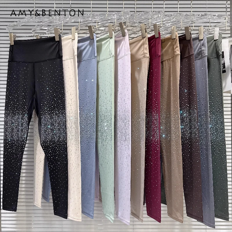 2026 Spring New Women's Clothing Sweet Cool Sexy High Waist Fashion Temperament Hot Diamond Elastic Slim Thin Yoga Pants Ladies
2026 Spring New Women's Clothing Sweet Cool Sexy High Waist Fashion Temperament Hot Diamond Elastic Slim Thin Yoga Pants Ladies