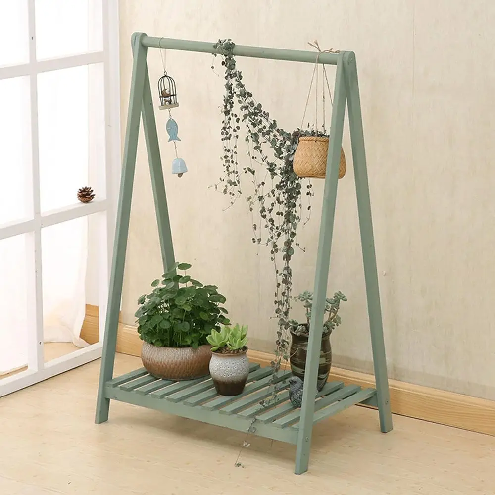 Tall Outdoor/Indoor Hanging Wooden Plant Stand - Green, Color B
Tall Outdoor/Indoor Hanging Wooden Plant Stand - Green, Color B