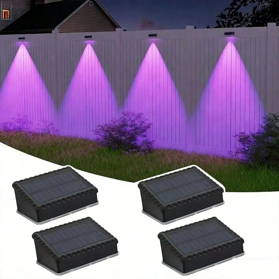 Solar Fence Lights Outdoor Waterproof, Fence Lights Solar Powered, 12 RGB Color Modes & Warm White & Cool White, Fence Solar Light Outdoor For Backyard, Patio, Yard, Wall, Deck(Black, 4/8 Pack)
Solar Fence Lights Outdoor Waterproof, Fence Lights Solar Powered, 12 RGB Color Modes & Warm White & Cool White, Fence Solar Light Outdoor For Backyard, Patio, Yard, Wall, Deck(Black, 4/8 Pack)