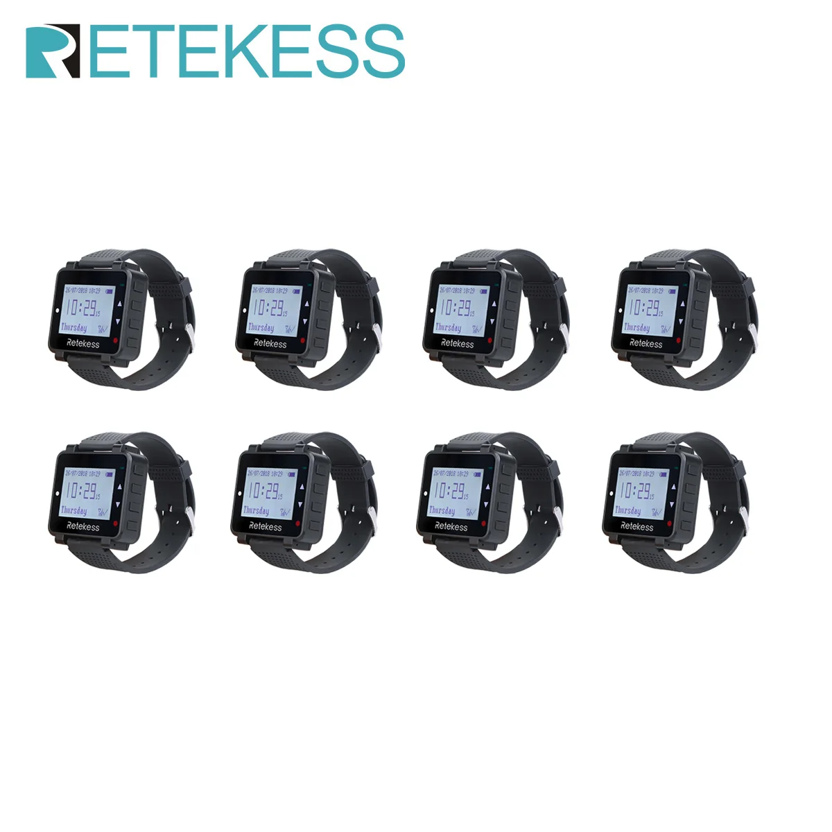 Retekess T128 Restaurant Pager Wireless Waiter Calling System 8 Watch Bell Receivers Customer Service For Cafe Bar Clinic Hotel
Retekess T128 Restaurant Pager Wireless Waiter Calling System 8 Watch Bell Receivers Customer Service For Cafe Bar Clinic Hotel