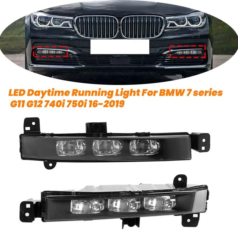 1Pair Front Bumper Fog Lamp LED Daytime Running Light For BMW 7 Series G11 G12 740I 750I 16-2019 63177342953 63177342954
1Pair Front Bumper Fog Lamp LED Daytime Running Light For BMW 7 Series G11 G12 740I 750I 16-2019 63177342953 63177342954