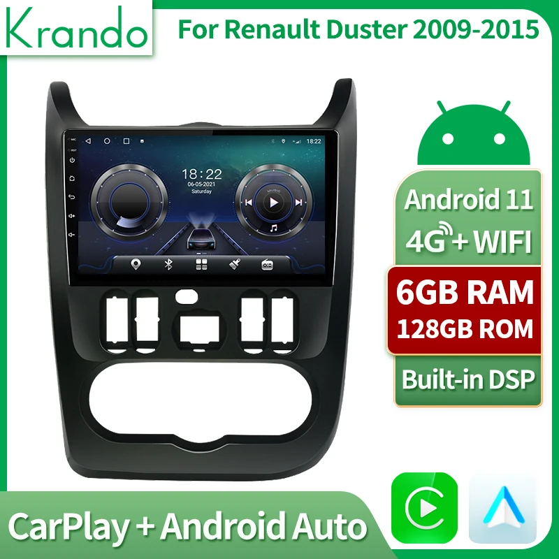 Krando Car Radio 9'' Android 11 Autoradio For Renault Duster 2009-2015 Intelligent System Multimedia Video Player Navigation GPS
Krando Car Radio 9'' Android 11 Autoradio For Renault Duster 2009-2015 Intelligent System Multimedia Video Player Navigation GPS