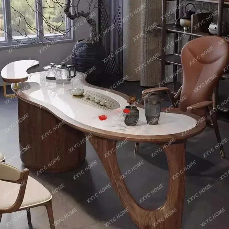 2025 new Chinese black walnut ash wood new casual tea table and chairs
2025 new Chinese black walnut ash wood new casual tea table and chairs