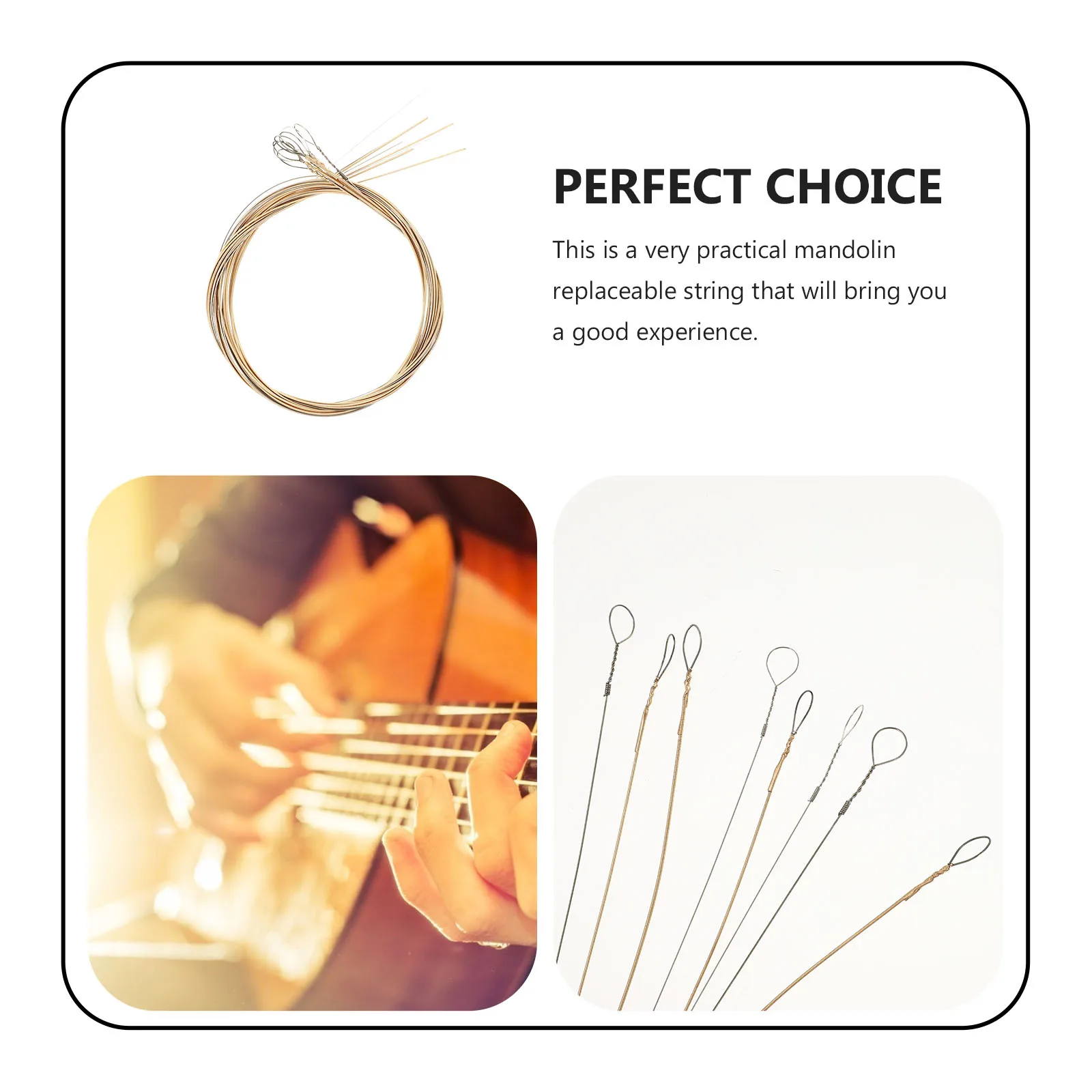 8 pcs Mandolin Strings Metal Replacement Set Durable Resonant String Kit For Mandolin Changing Easy Replacement Parts
8 pcs Mandolin Strings Metal Replacement Set Durable Resonant String Kit For Mandolin Changing Easy Replacement Parts