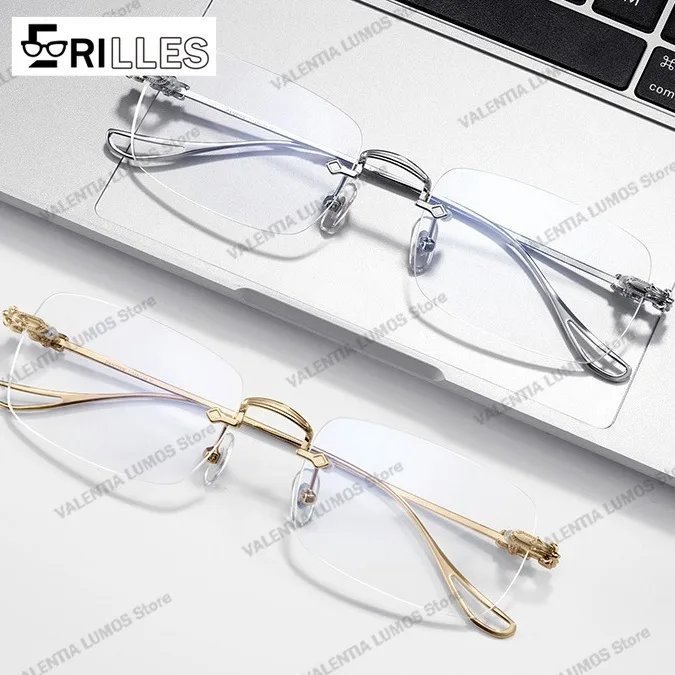 Pure Titanium Rimless Glasses, Square Frame Ultra-Light 9g,Minimalist Chic Optical Frames for Women,Versatile Elegant Style
Pure Titanium Rimless Glasses, Square Frame Ultra-Light 9g,Minimalist Chic Optical Frames for Women,Versatile Elegant Style