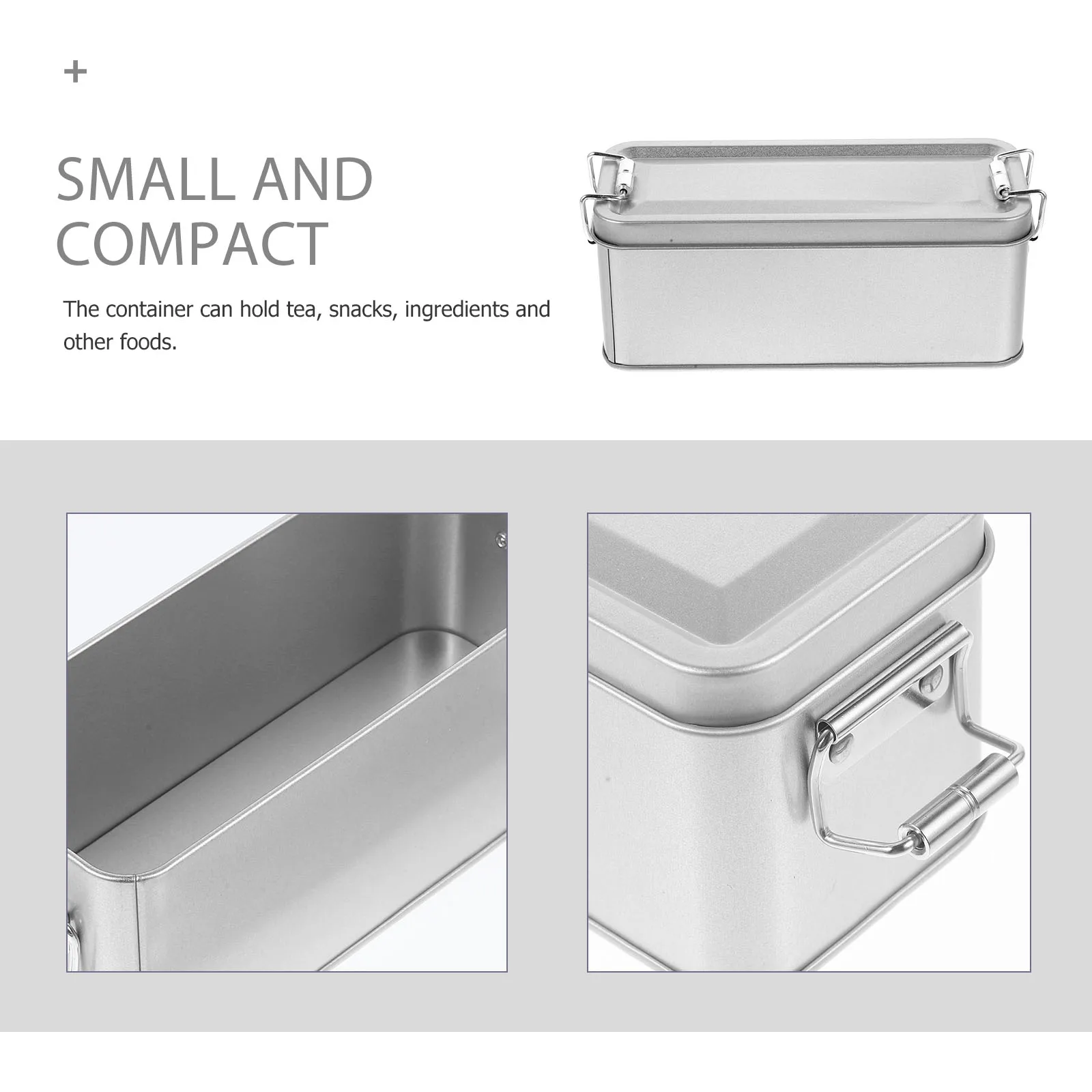 Tinplate Candy Box Silver Cookie Tins with Lids Storage Canister Metal Boxes for Snacks Tea Food Container
Tinplate Candy Box Silver Cookie Tins with Lids Storage Canister Metal Boxes for Snacks Tea Food Container